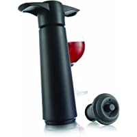 Vacu Vin Bomba de vacío- cristal- Negro- centimeters